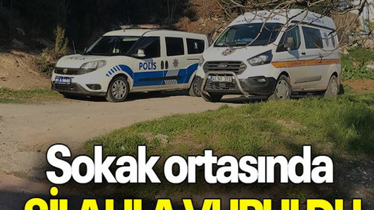 Sokak ortasında SİLAHLA VURULDU